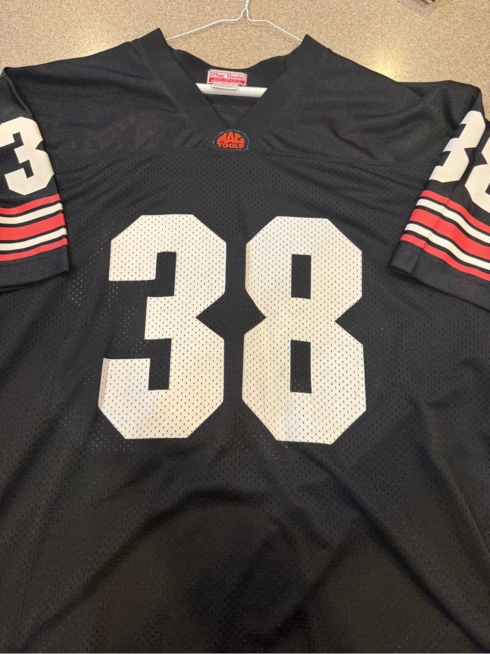 XL Mac Tools #38 Football style jersey